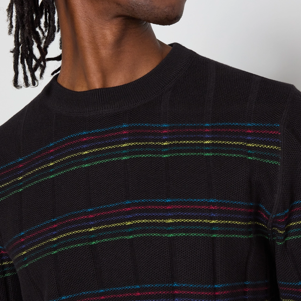 Paul Smith Striped Cotton-Knit Crew-Neck Jumper - S